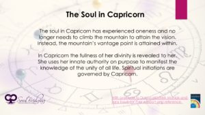 The Soul in Capricorn
